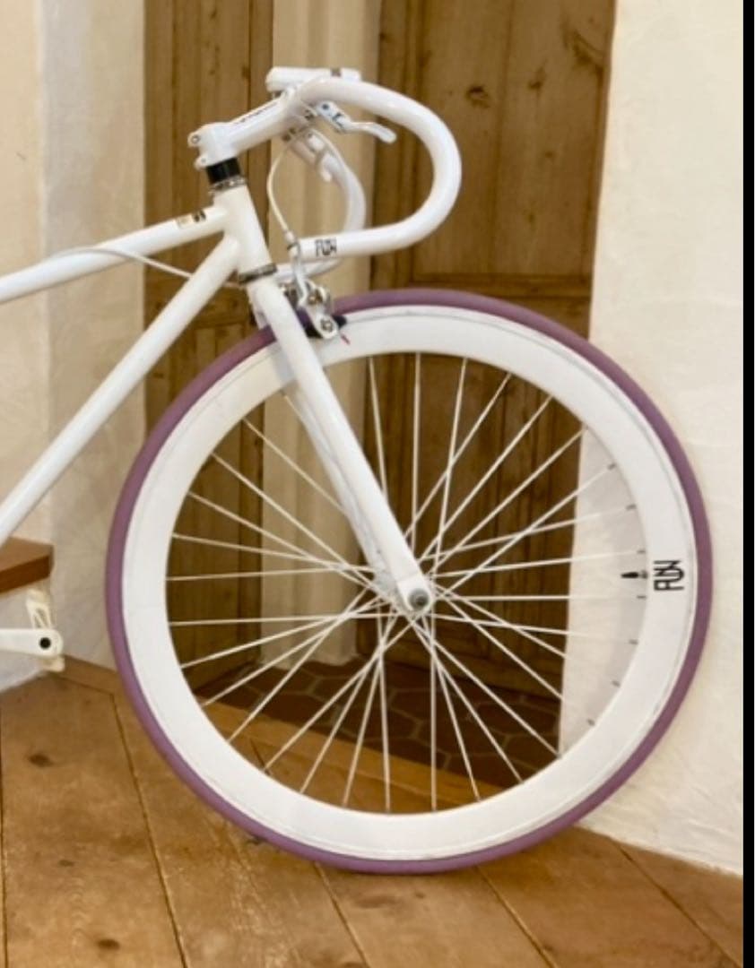 FUN ライダーズカフェ　カメレオンホイール　フロント　クリンチャー　ピスト