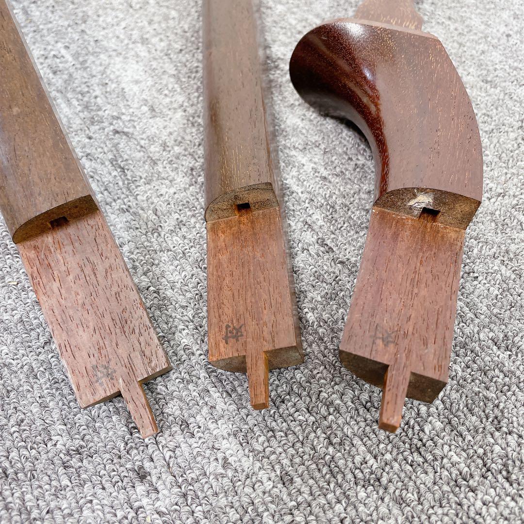 三味線 細棹 紫檀 犬皮 丸打胴 平溝 和楽器