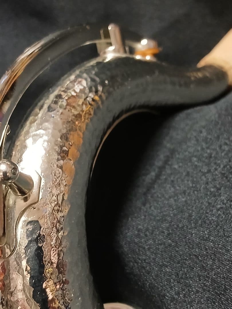 テナーサックス ネック 銀メッキ WM ハンドハンマード仕様 （27.5mm）