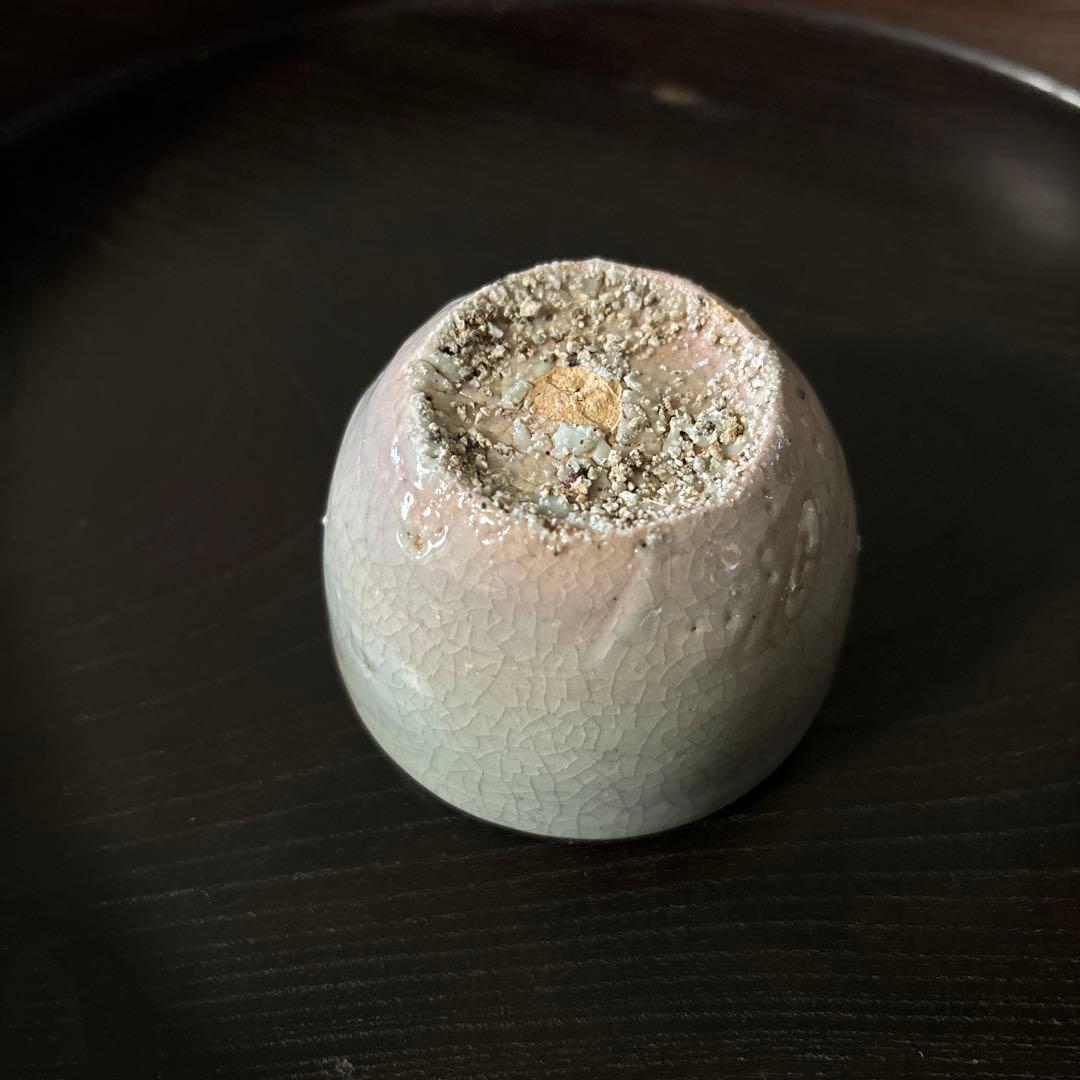 李朝白磁盃　酒器　骨董　アンティーク　古美術　ぐい呑み 　検:白洲正子 秦秀雄