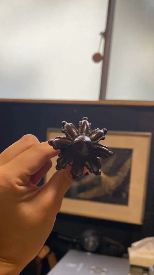 ガンダーラ様式 密教法具 銅製 金剛杵 時代感あり 精緻造形 江戸前後期頃