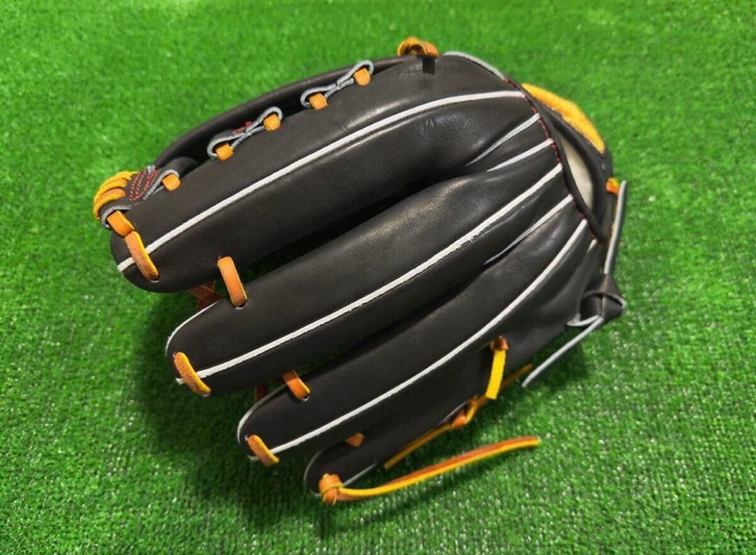 ミズノプロ オーダー 硬式 外野 新品 HAGA JAPAN 波賀 日本製 西川