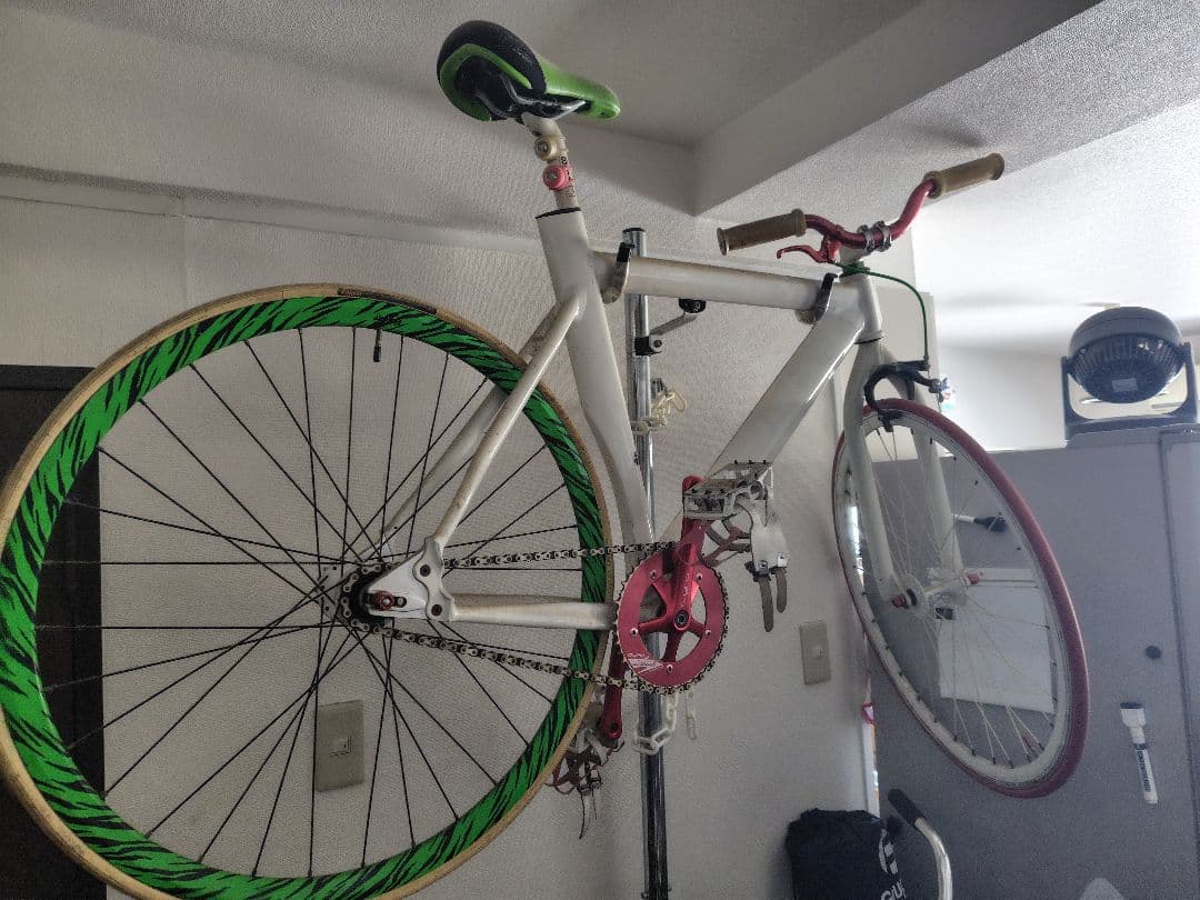 leader リーダー 735 カスタム ピスト 自転車 ジブラ柄リム