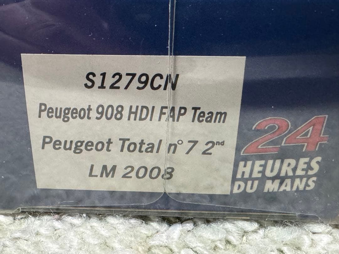 スパーク 1/43 プジョー 908 HDI FAP 限定 ウェザリング仕様