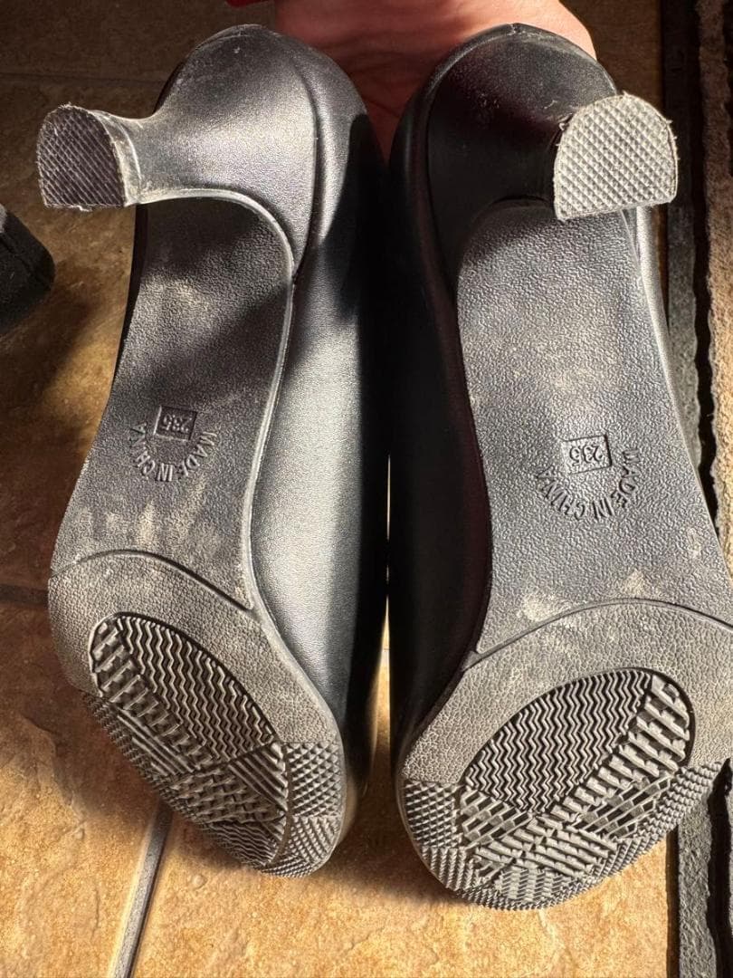 ブラック タップシューズ 中ヒール