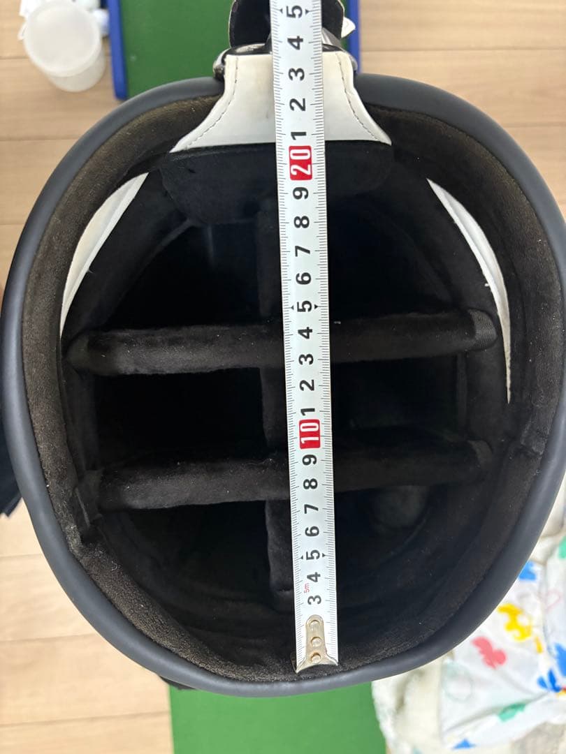 Vessel キャディバッグ 901-02 ホワイト/ブラック/オレンジ