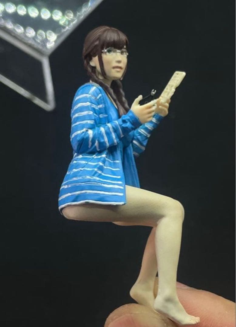 海辺ジオラマ台　プラマックス　東雲うみ　プラモデル　完成品　2体セット