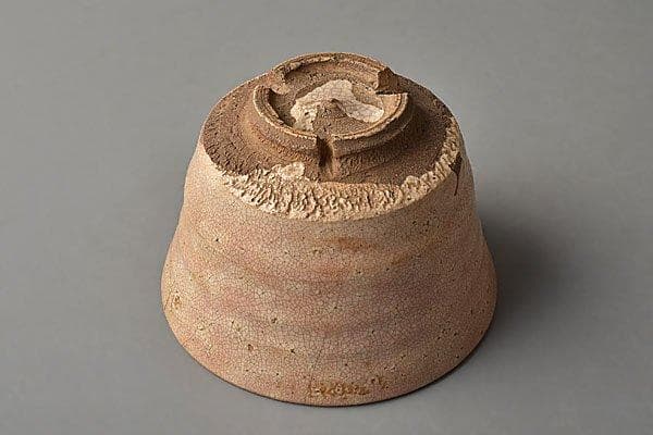 k522 【名品！萩の七化け】茶道具　古萩筒茶碗　煎茶道具