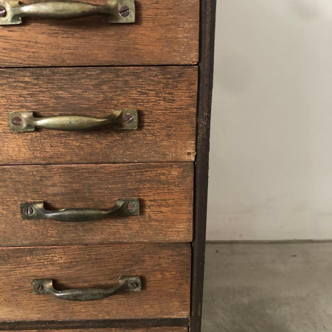 レトロ　アンティーク　昭和　古道具　古家具　古民家　薬棚　薬箪笥　抽斗　引き出し