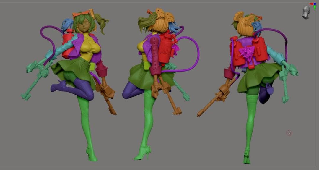 ラ*ン様 バーニス　ホワイト ゼンレスゾーンゼロ　ゼンゼロ　27ｃｍ　未塗装未組