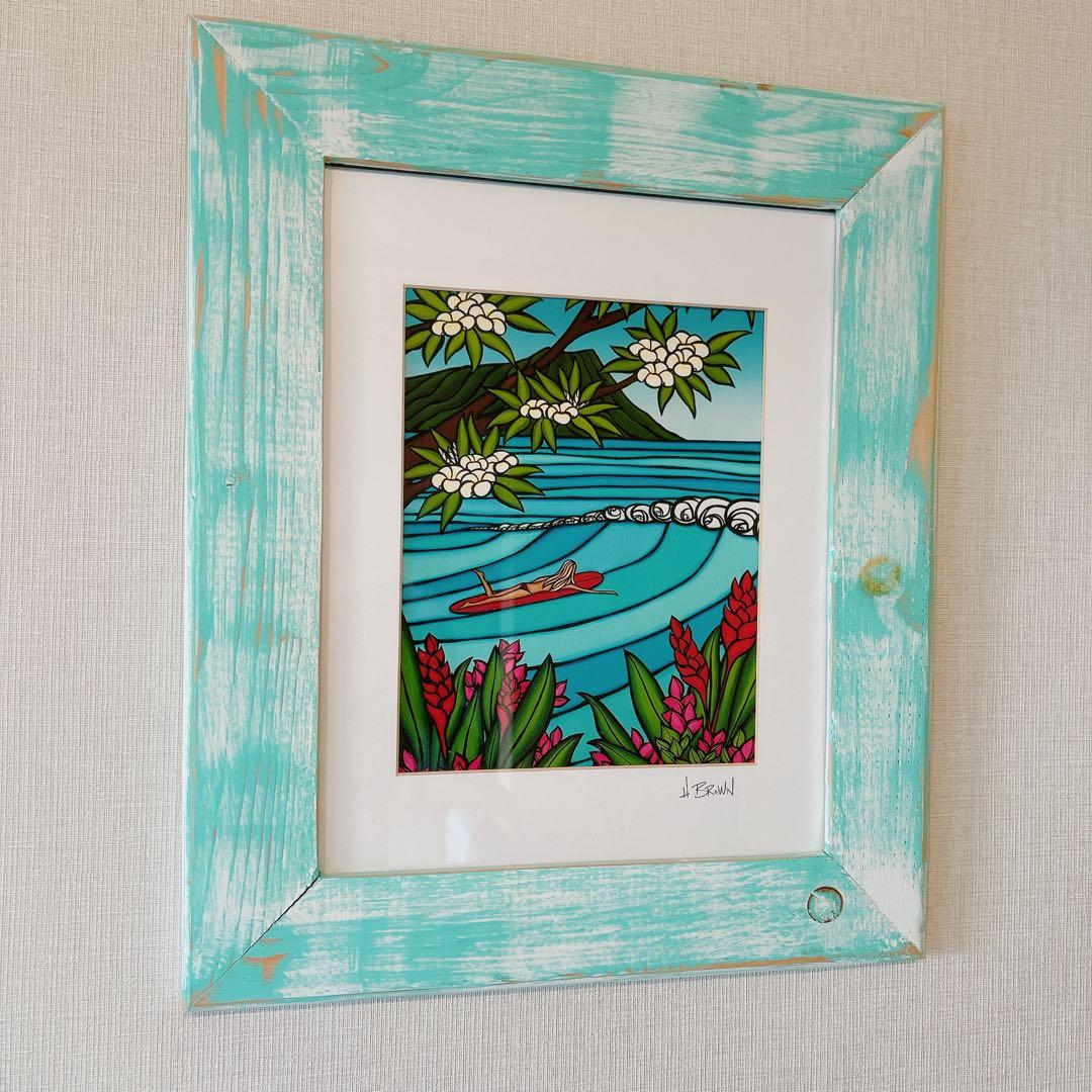 H WROWN ヘザーブラウン フレーム付き 3点セット