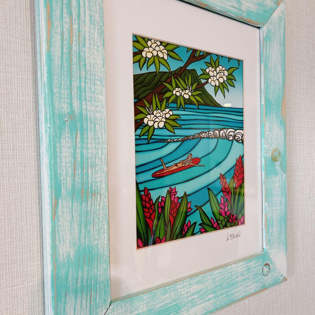 H WROWN ヘザーブラウン フレーム付き 3点セット