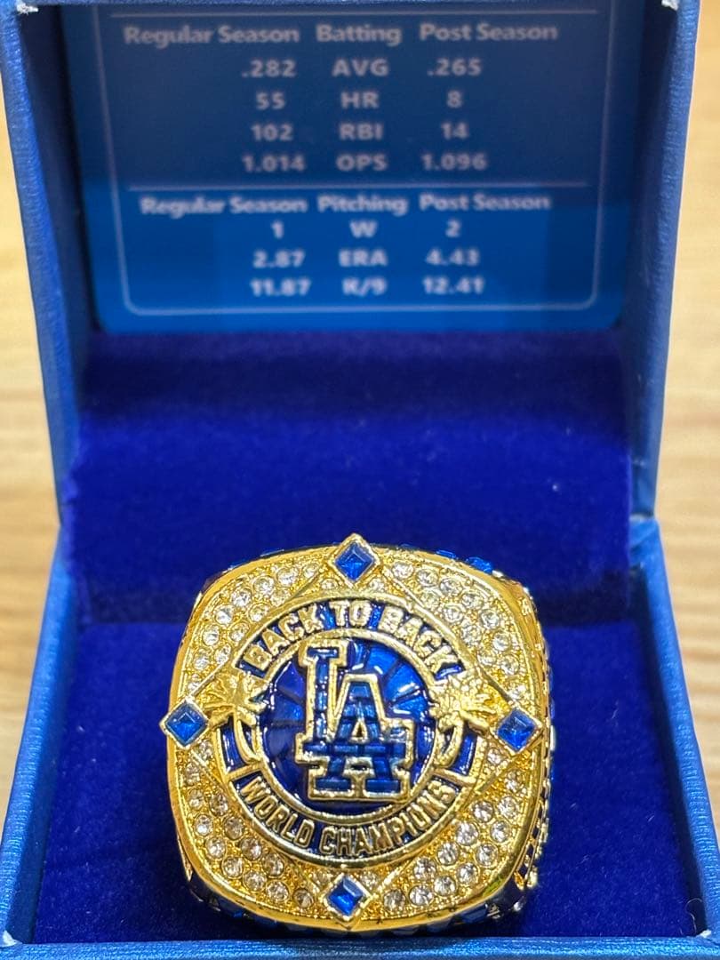⭐一点限定⭐【前回即完売】大谷翔平 2025世界一リング 厳選3点特別構成セット