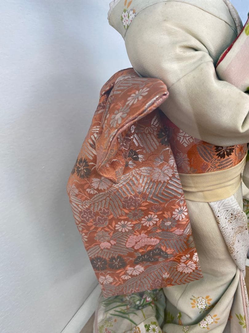 『手渡し限定』日本人形 ガラスケース付き　昭和レトロ