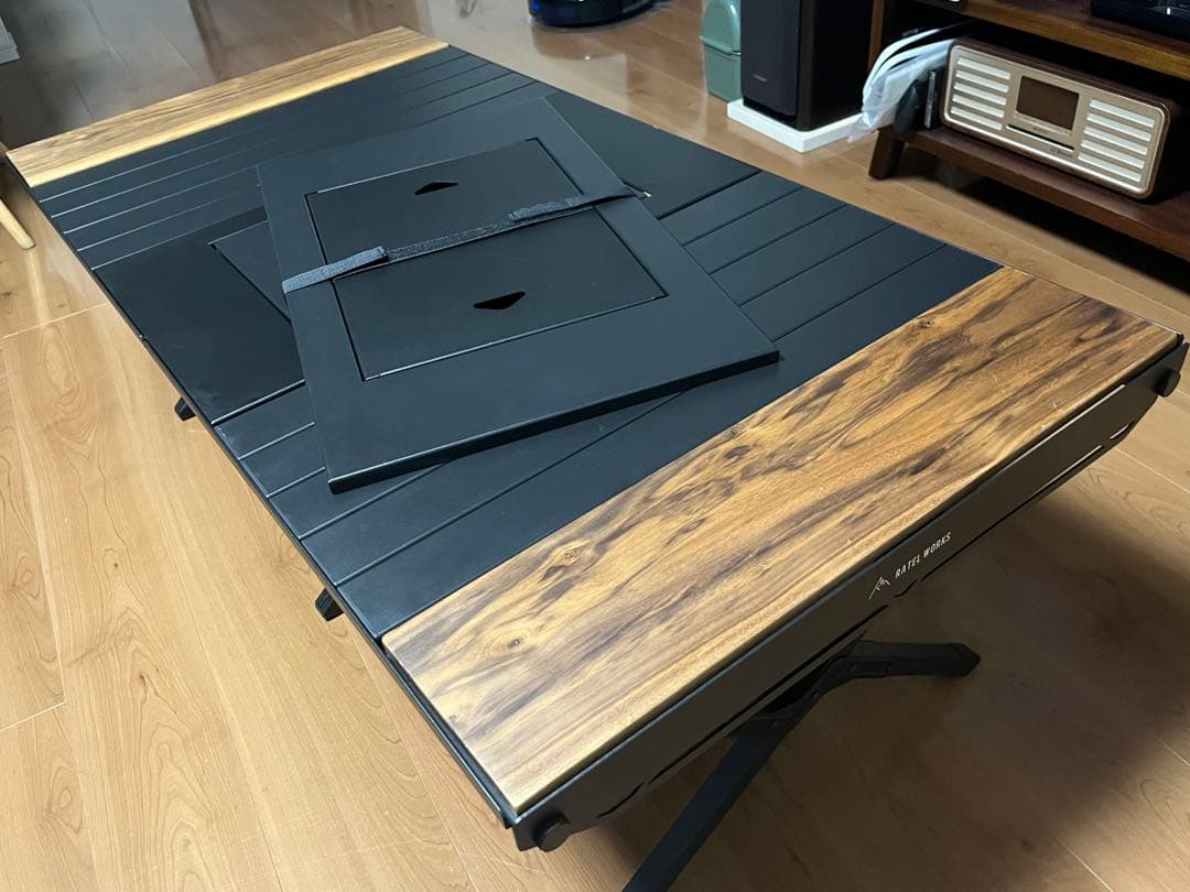 別売りバーナートップパネル！RATEL WORKS ウッドパネルテーブル　120