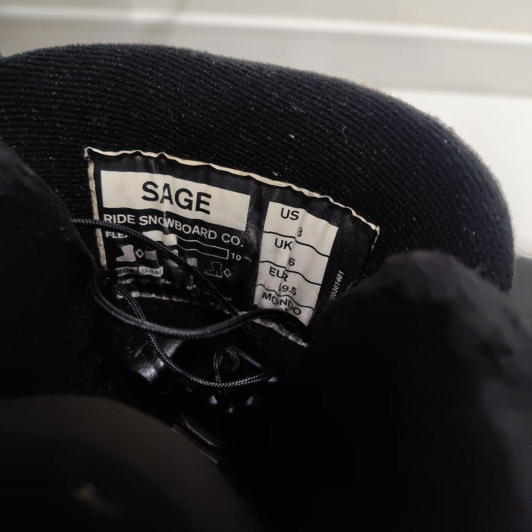 RIDE SAGE スノーボードブーツ ブラック　25cm