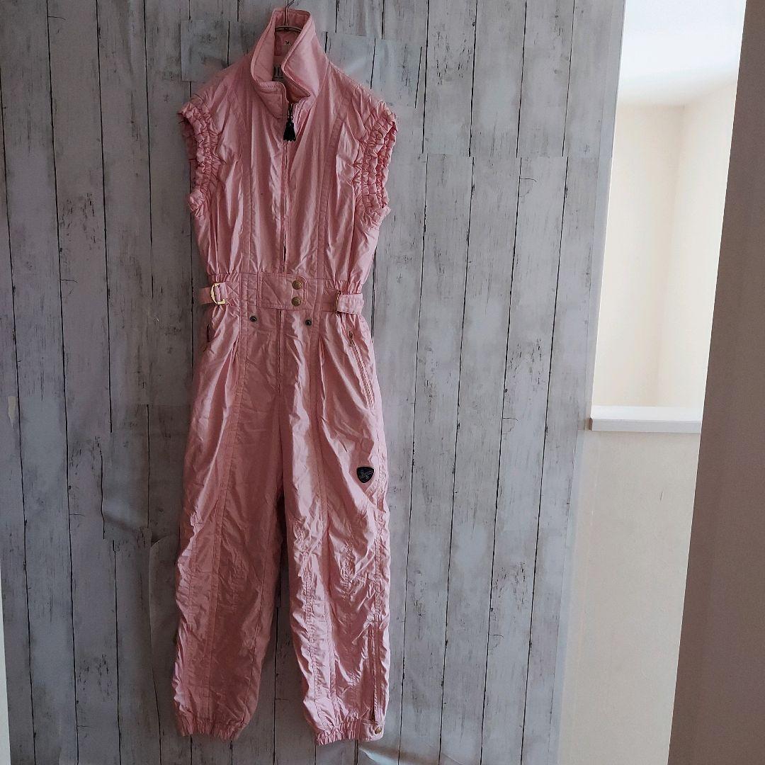 【DESCENTE】デサント スキーウェア 上下セット M ピンク