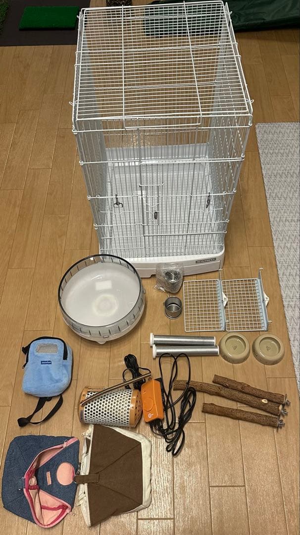 モモンガ　ケージと付属品セット