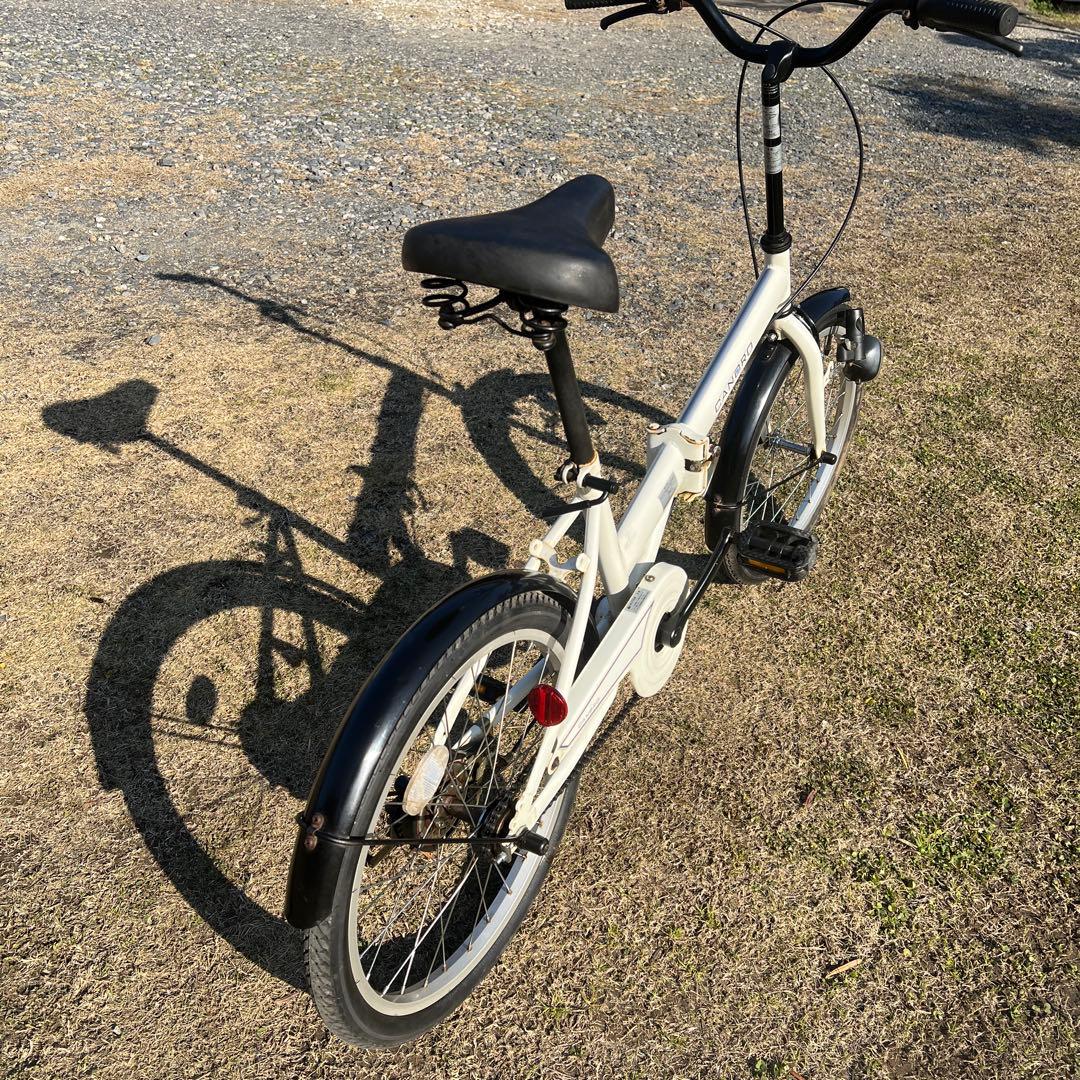 CANBRO 折りたたみ自転車 ホワイト 取りに来られる方