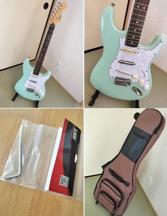 Squier VM Surf ストラトキャスター サーフグリーン ギグバッグ付