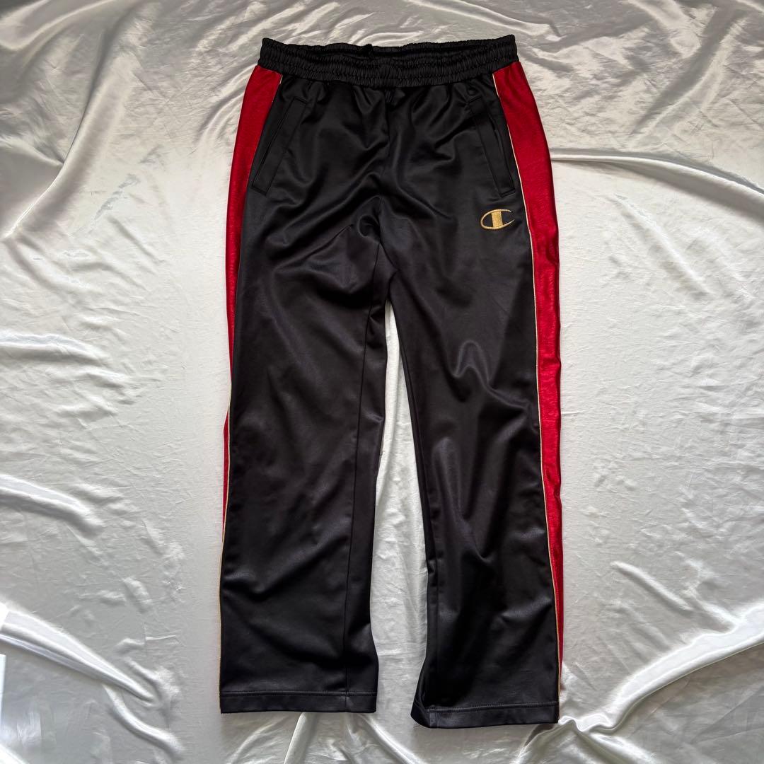 チャンピオン　Champion ジャージ上下セット 黒/赤　トラックジャケット