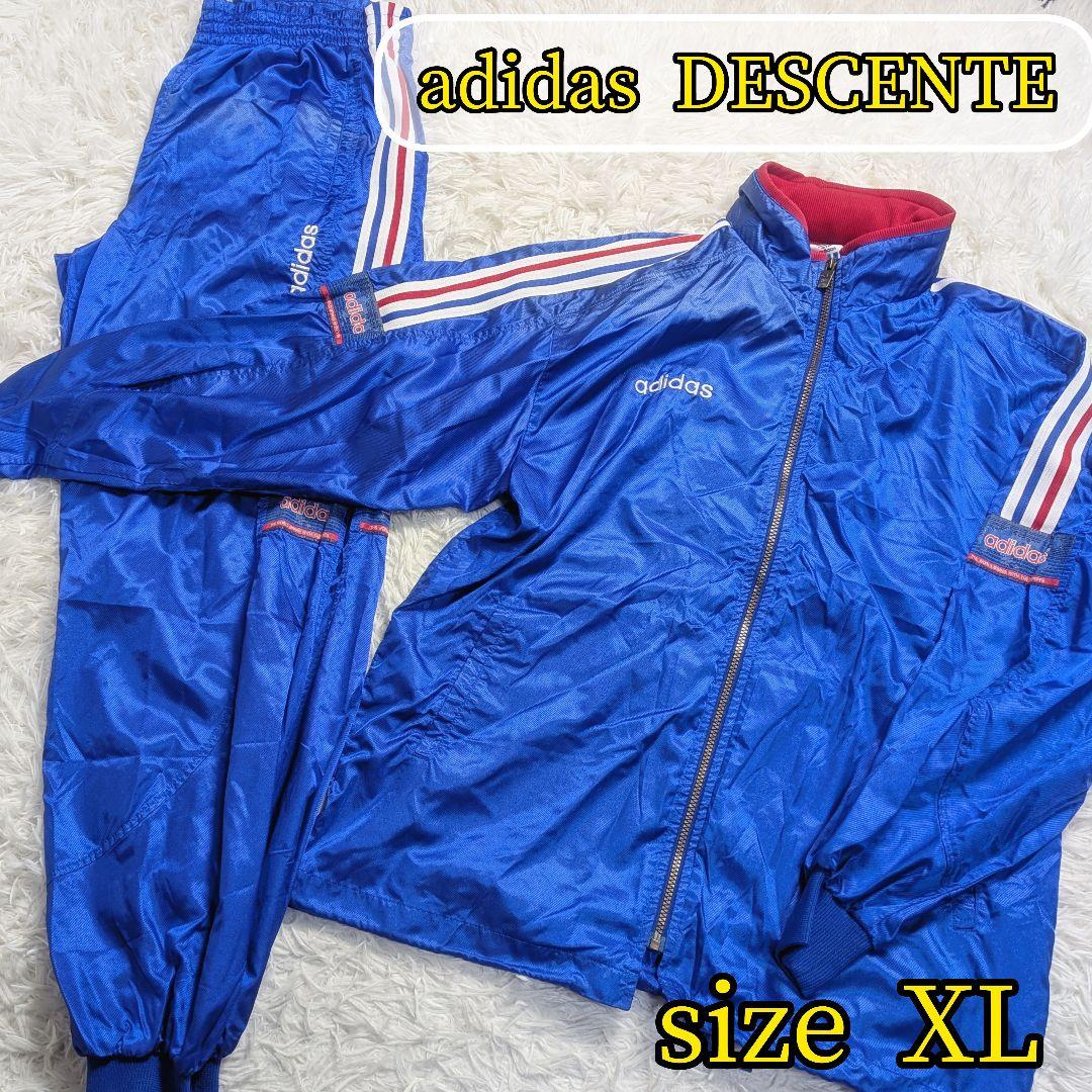 【美品✨adidas✨XL】ヴィンテージ ウインドブレーカー セットアップ