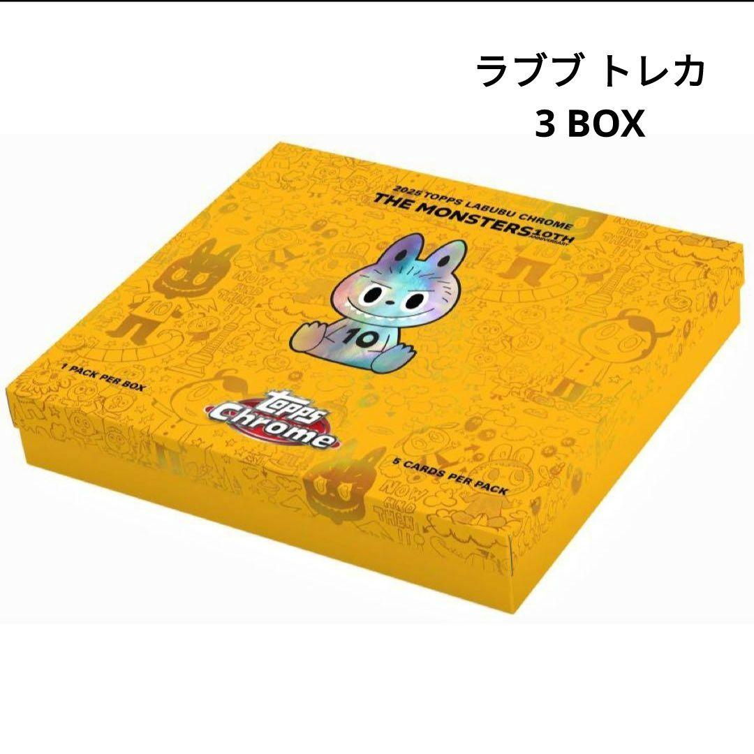 ラブブ トレカ topps labubu ボックス カード popmart 3箱