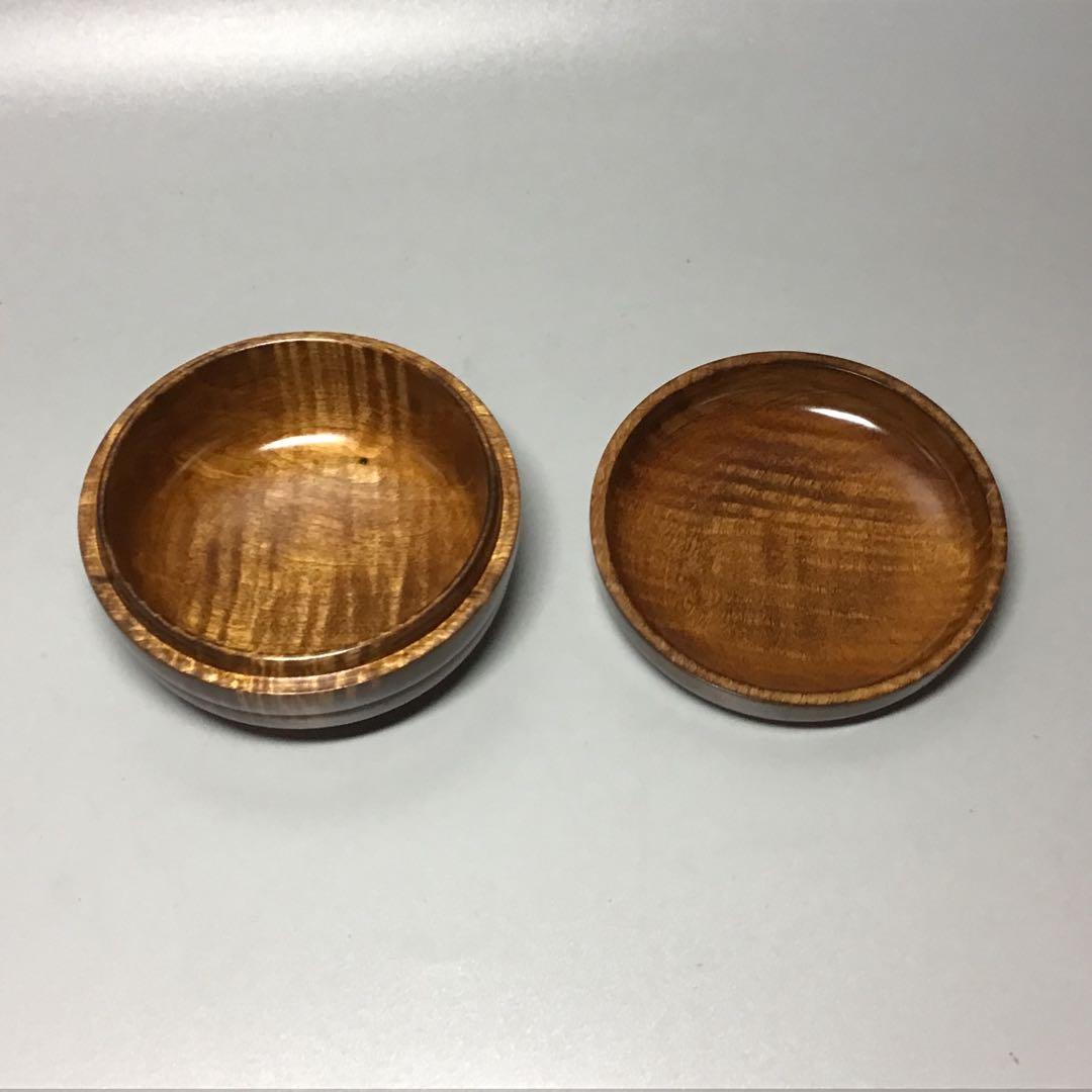 楓ハードメイプル虎斑杢　蘇芳染めミニ食蘢