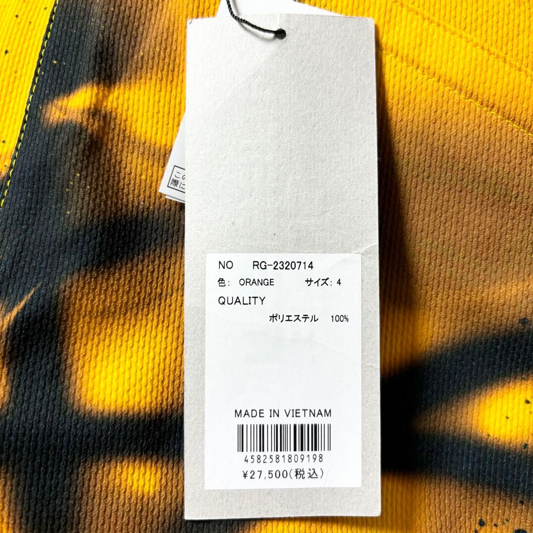 新品 ラッセルノ ゴルフ ロゴ ストレッチ ショーツ スプレー オレンジ M 4