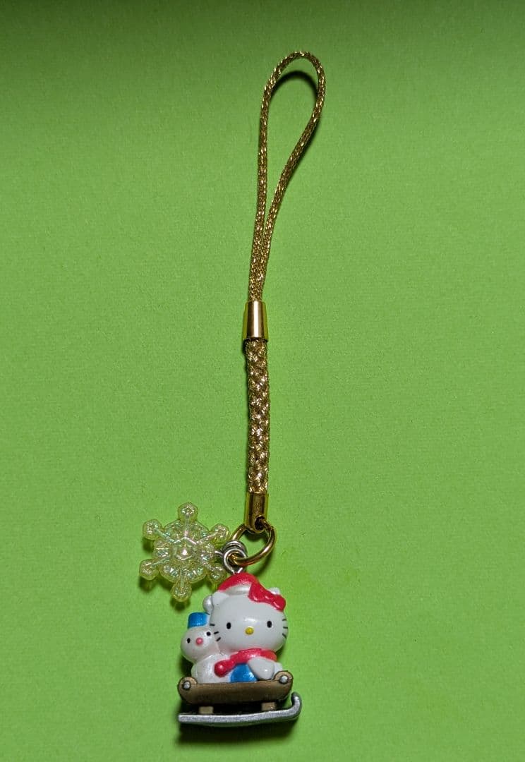 激レア　ハローキティ根付け クリスマス限定 サンタ　トナカイ　雪だるま