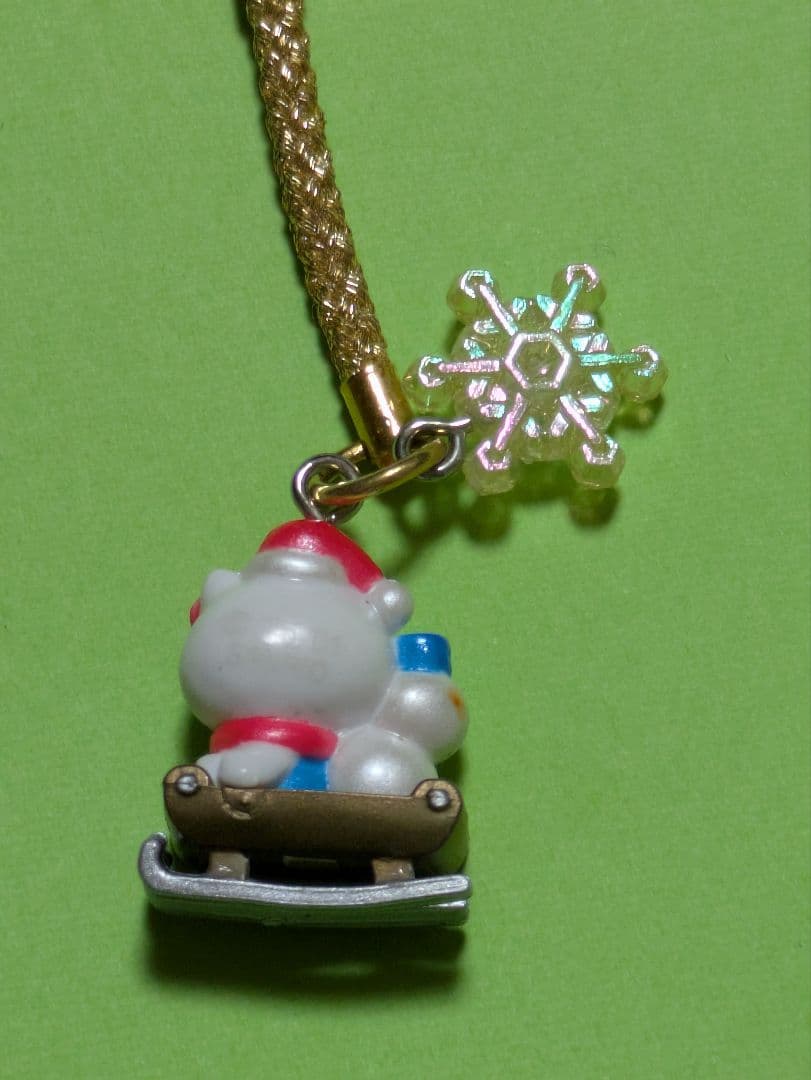 激レア　ハローキティ根付け クリスマス限定 サンタ　トナカイ　雪だるま