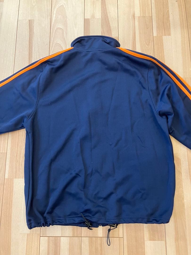 adidas ネイビー オレンジ ジャージ 上下 セットアップ ヴィンテージ　L