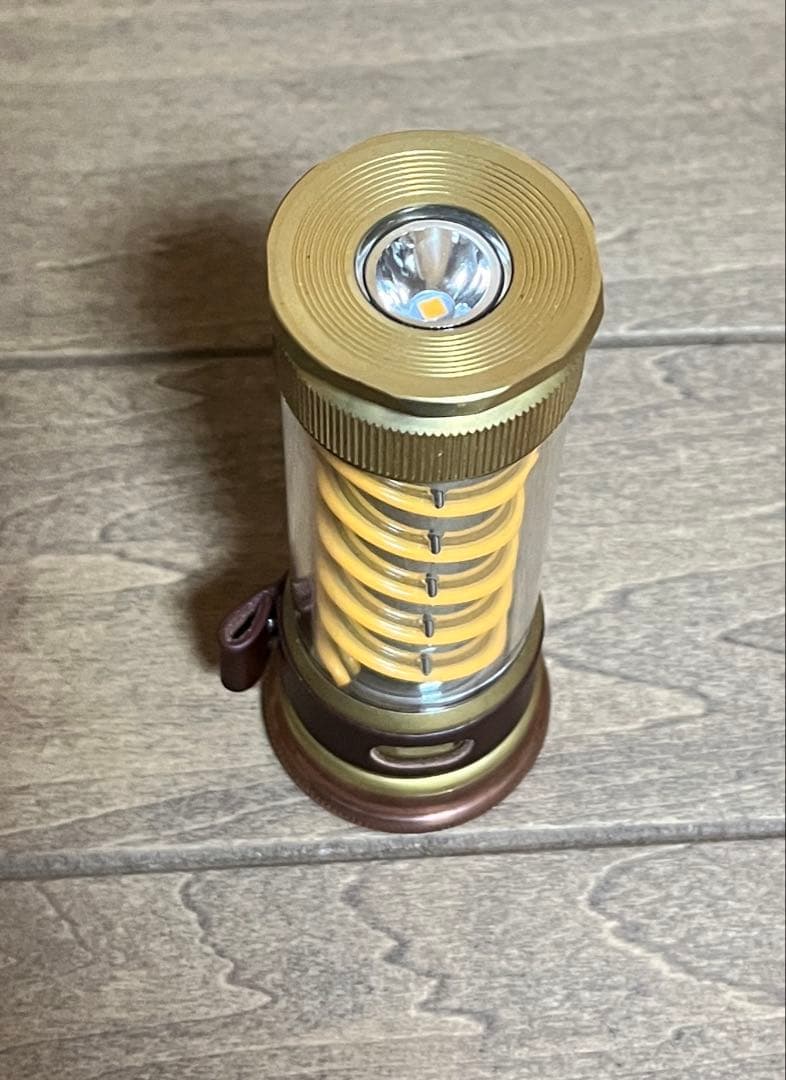 ベアボーンズ リビング　エジソン ライトスティック　真鍮シェード付き　②