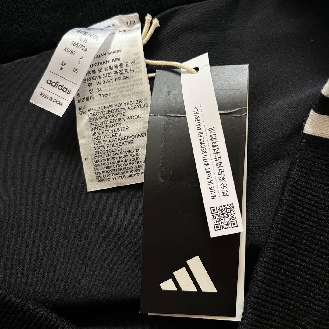 新品　アディダス　ゴルフ　防風　ニット　ジャケット／スカート　上下　L 黒