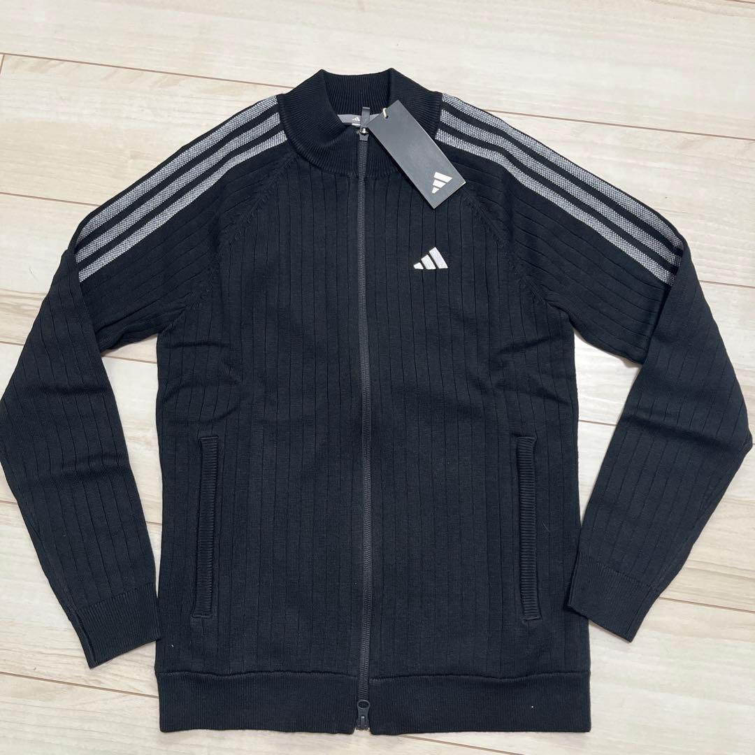 新品　アディダス　ゴルフ　防風　ニット　ジャケット／スカート　上下　L 黒