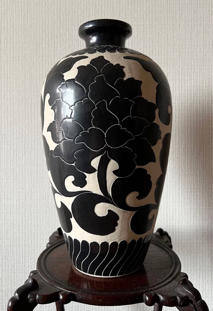 中国美術 磁州窯花瓶 花入 花器 置物