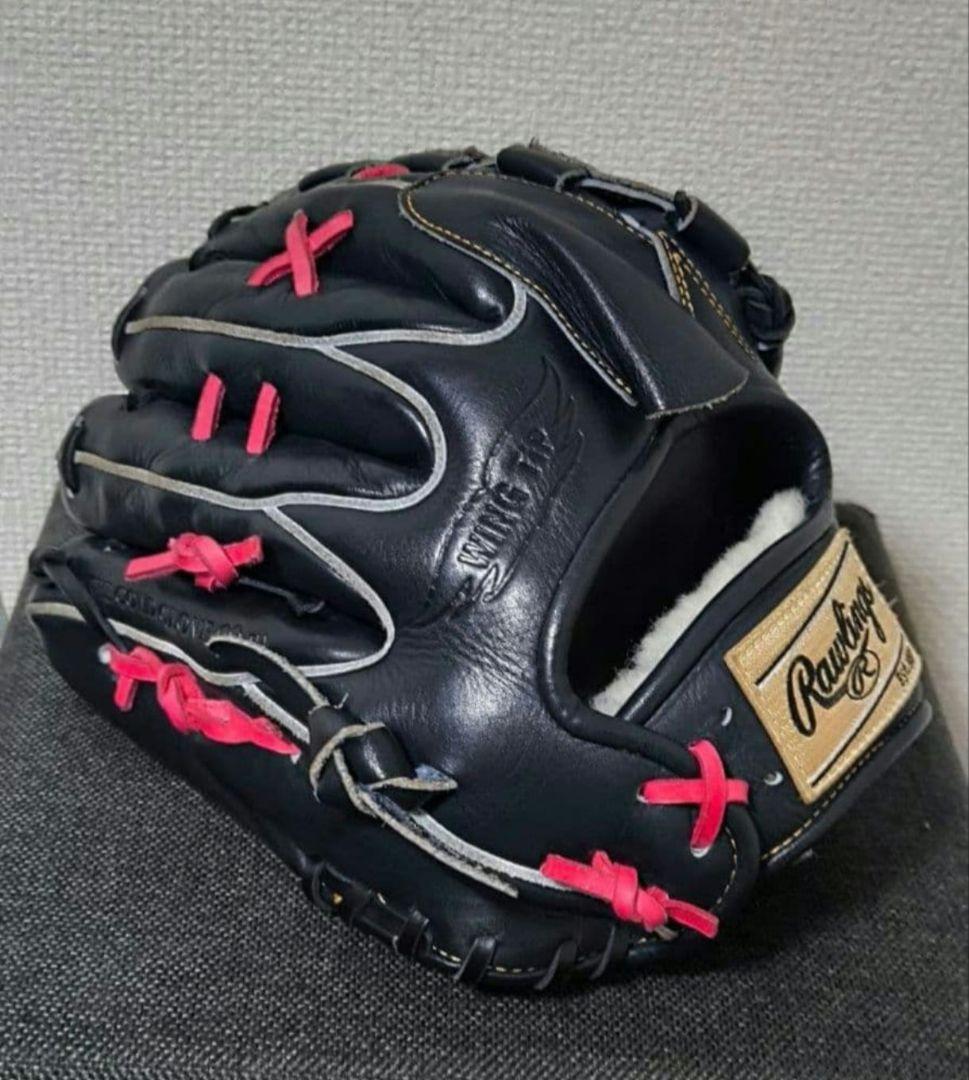 ローリングス　HOHプレミアム　硬式　投手用　vブラック　ジュテルレザー　グラブ