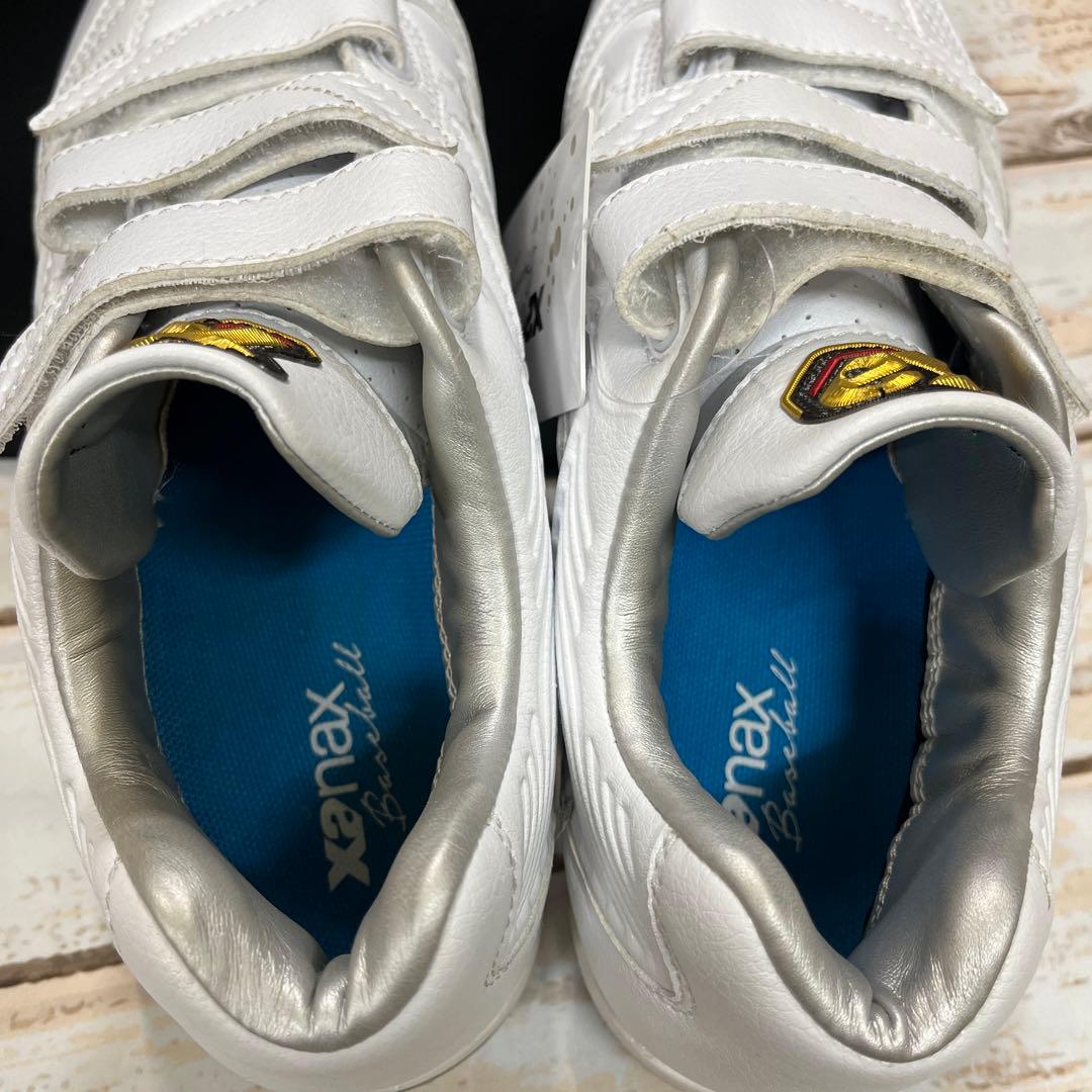 ザナックス Xanax ベルト式樹脂底スパイク　白　27.0㎝　新品