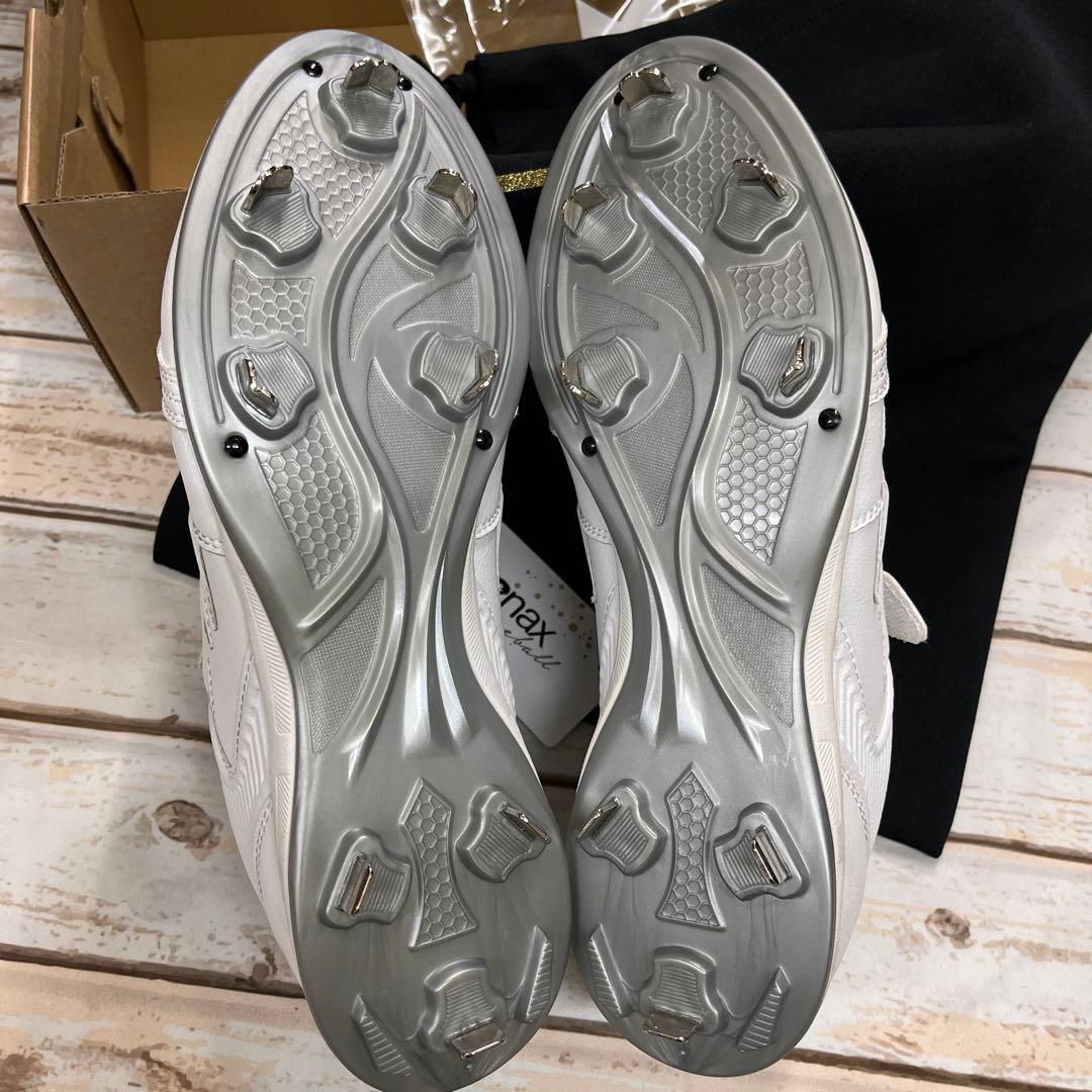 ザナックス Xanax ベルト式樹脂底スパイク　白　27.0㎝　新品