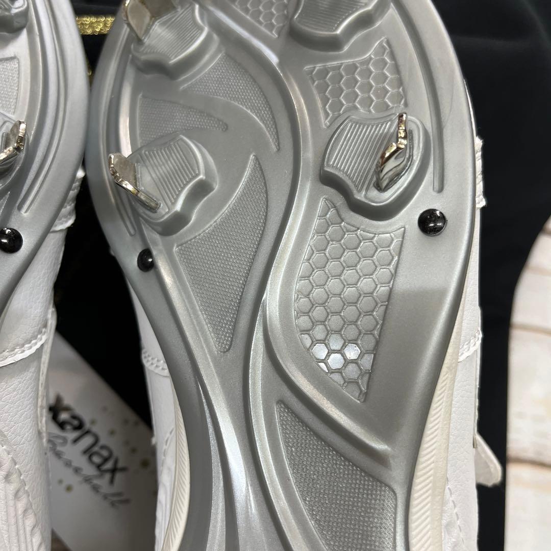 ザナックス Xanax ベルト式樹脂底スパイク　白　27.0㎝　新品