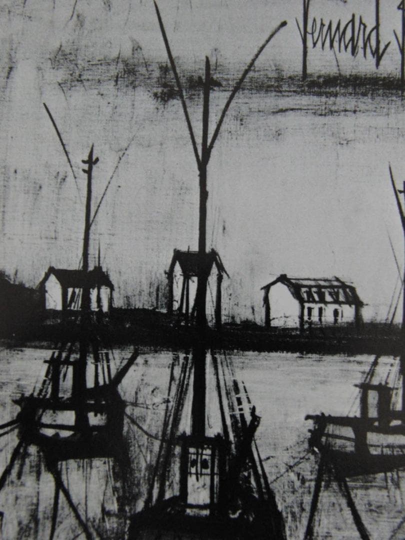 ベルナール・ビュッフェ【Maree】希少な額装用画集より、厳選、新品額装