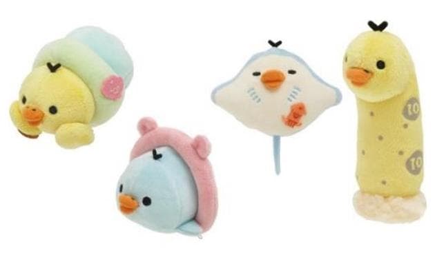 新品 そっくりどうぶつセット キイロイトリ アクアリウム　限定　ぬいぐるみ