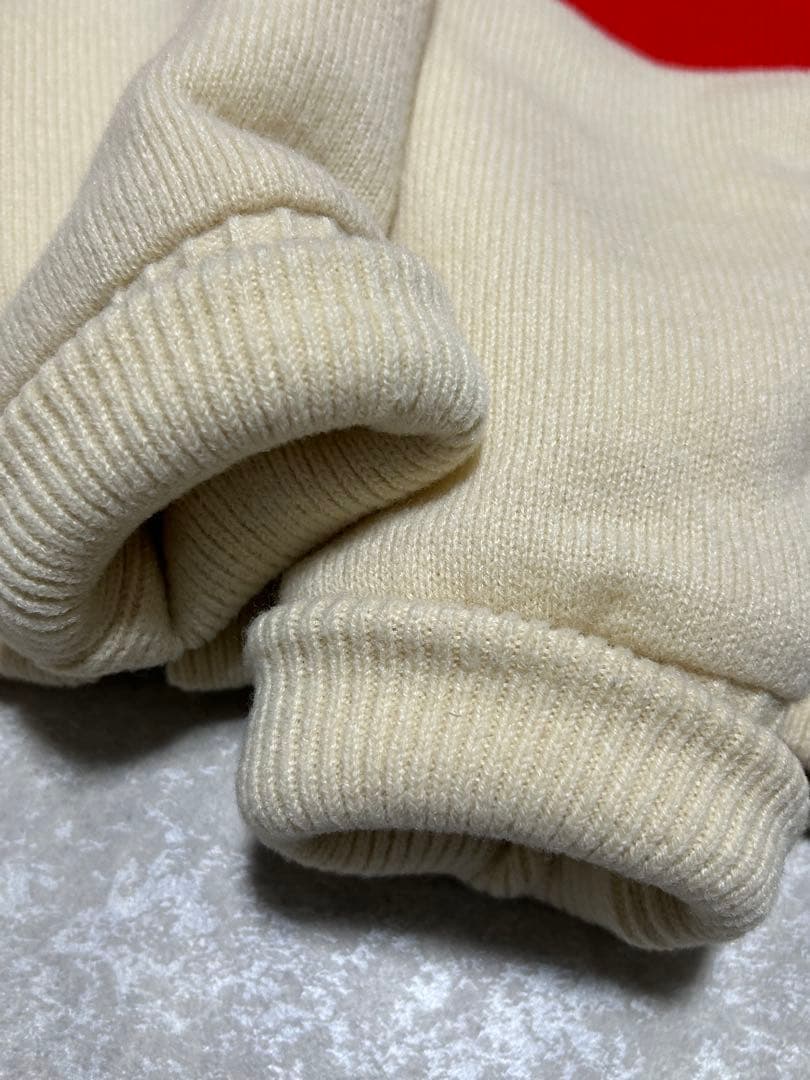 未使用級 パーリーゲイツ　ジップアップセーター ウール混 メンズ サイズ 5