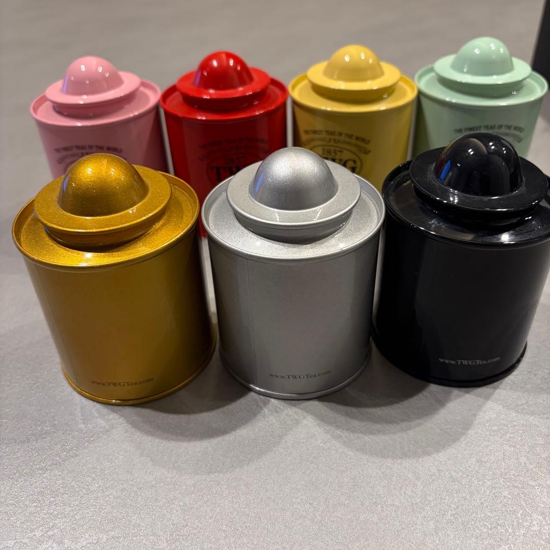 TWG Tea カラフル　空き缶セット