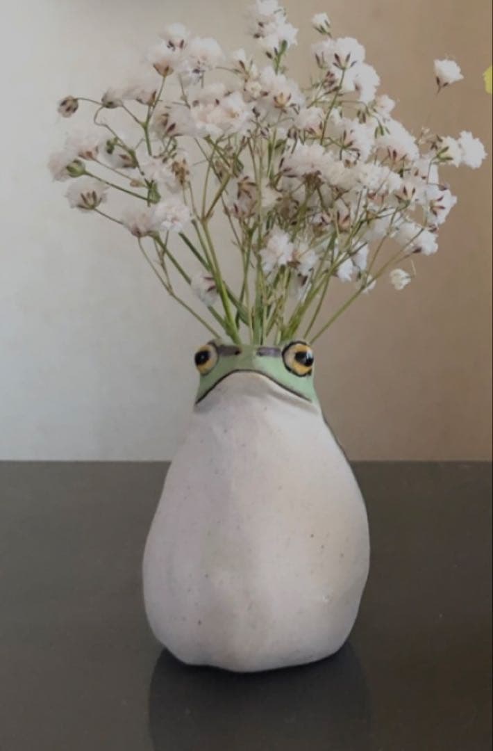 ゆとり炉/カエル一輪挿し