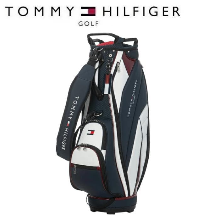 新品 トミーヒルフィガーゴルフ キャディバッグ THMG5SC2 トリコロール