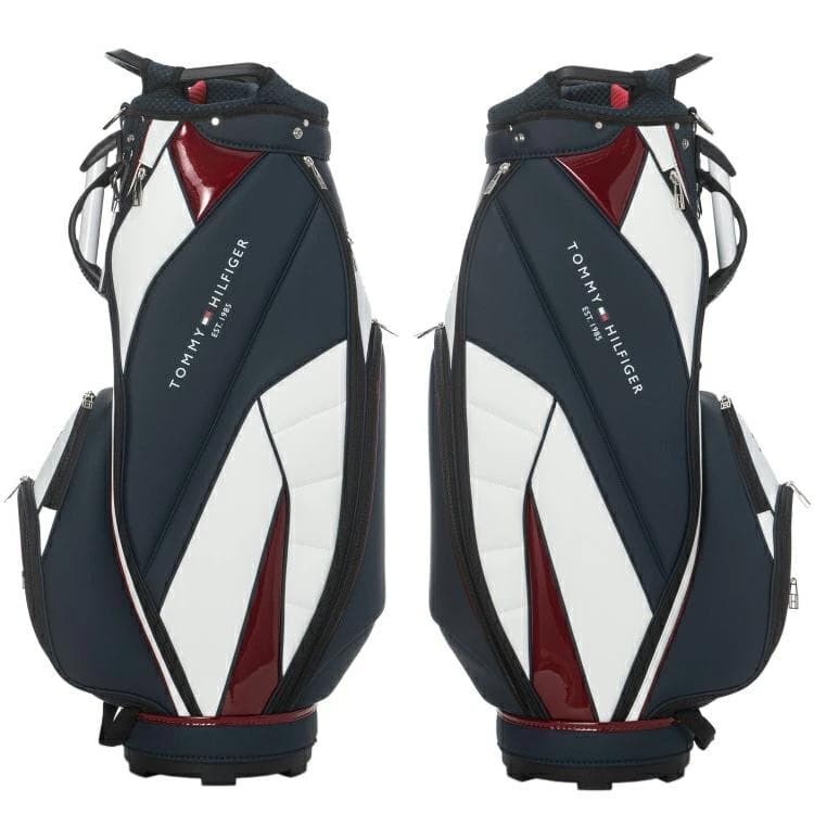 新品 トミーヒルフィガーゴルフ キャディバッグ THMG5SC2 トリコロール