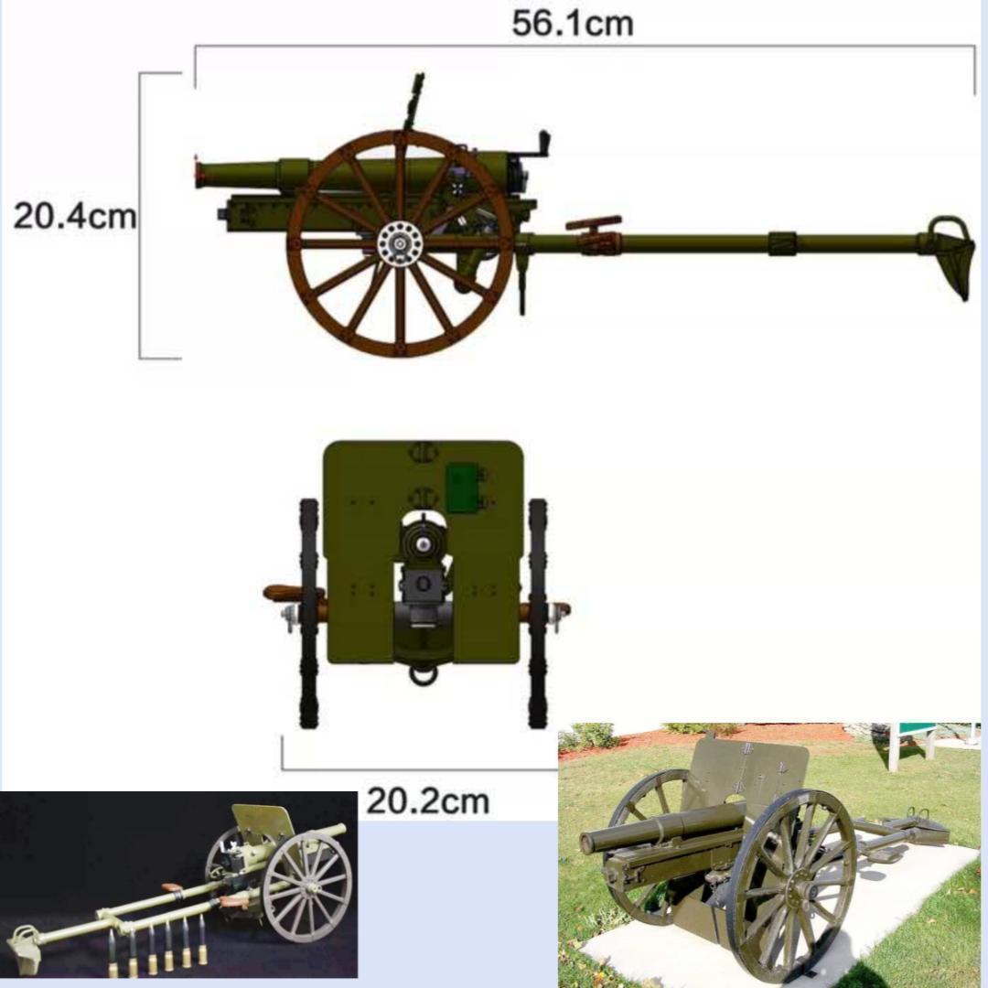 四一式山砲模型　1/6スケール　手作　新品