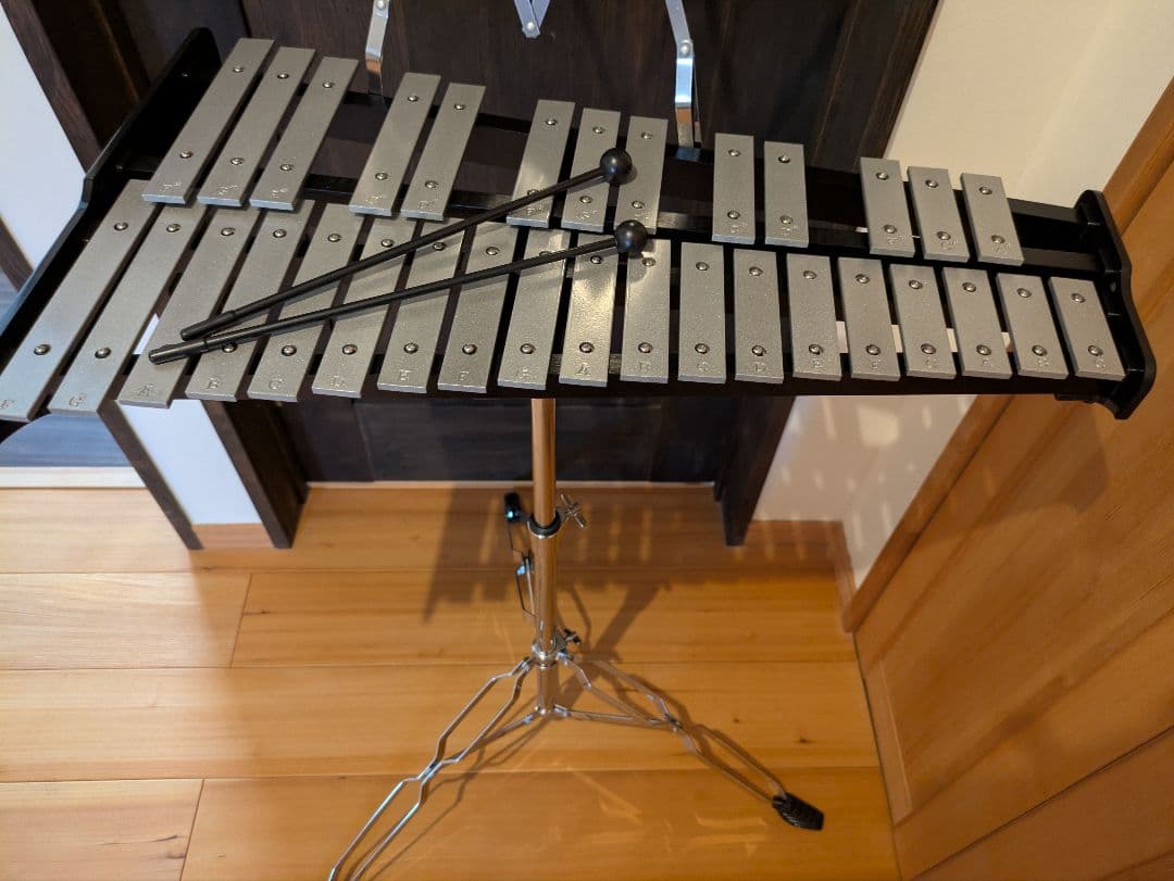鉄琴 調整可能スタンド付き