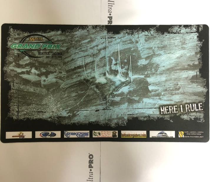 GPシアトル mtg プレイマット here I rule ロゴ 2009